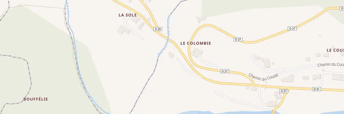 Plan du 5210 Le Colombie à Salles