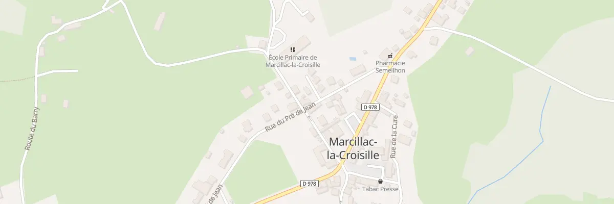 Plan du 6 Rue de la Fontaine à Marcillac-la-Croisille