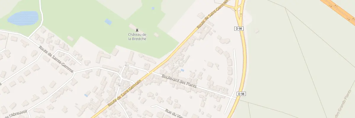 Plan du 68 Rte de Saint Germain à Saint-Nom-la-Bretèche