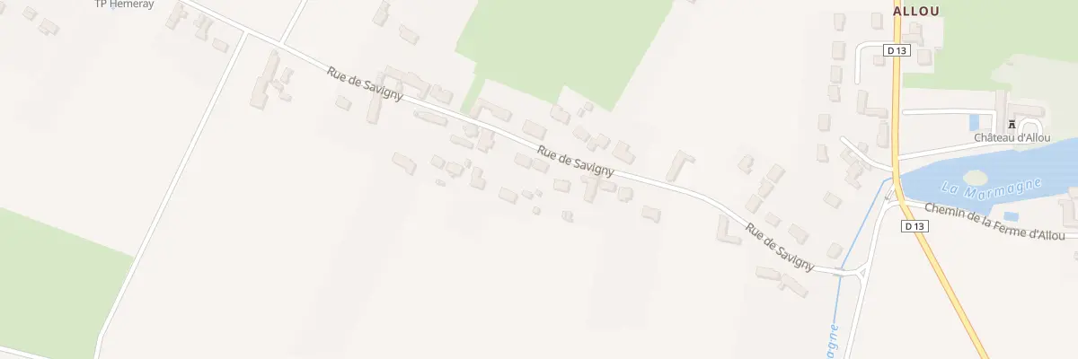 Plan du 383 Rue de Savigny à Sandillon