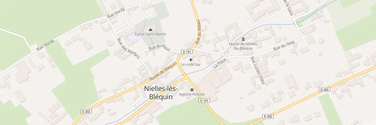 Plan du 4 Rue du Milieu à Nielles-lès-Bléquin
