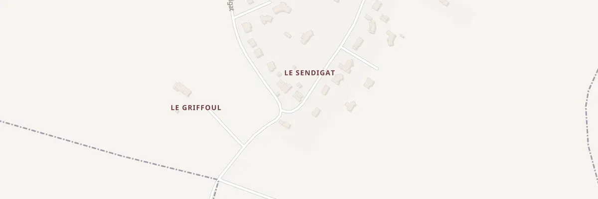Plan du 23 Rte de Sendigat à Blan