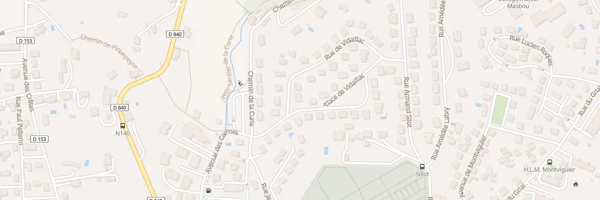Plan du 12 Rue de Vidaillac à Figeac