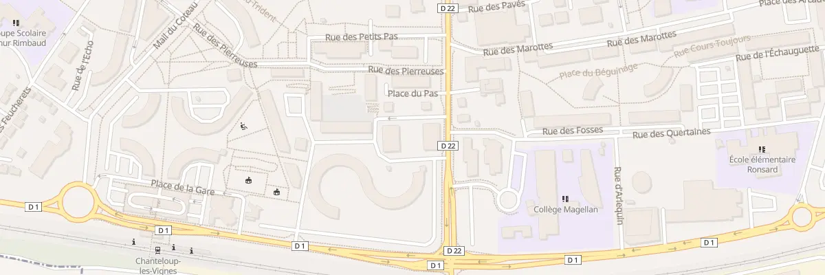 Plan du 1 Rue de l’Ellipse à Chanteloup-les-Vignes
