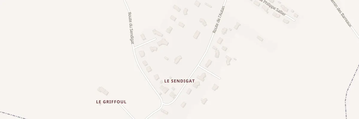 Plan du 1 Rte de l’Autan à Blan