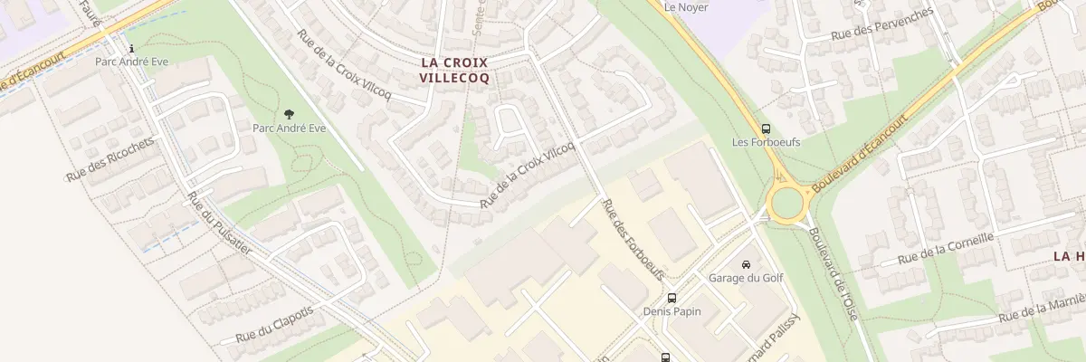 Plan du 100 Rue de la Croix Villecoq à Jouy-le-Moutier