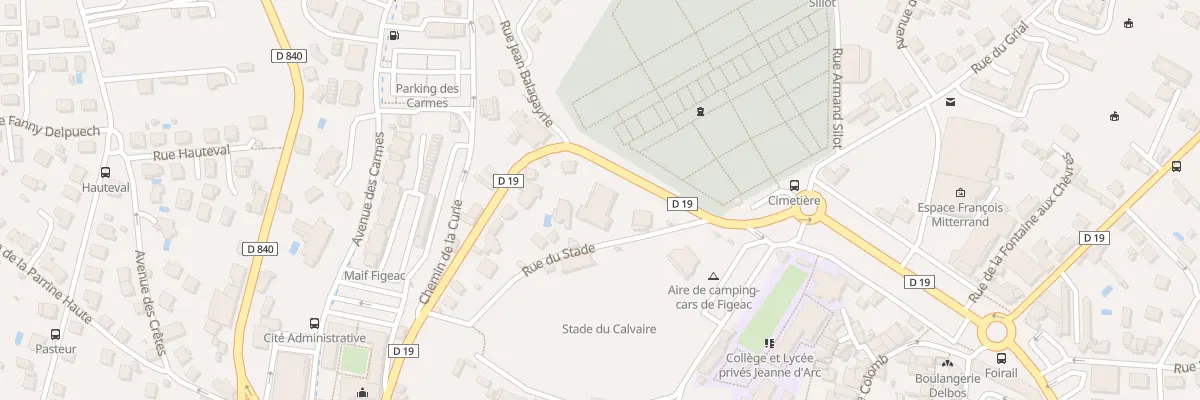 Plan du 11 Rue du Stade à Figeac
