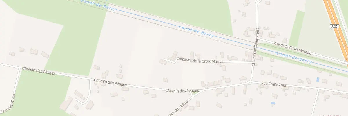 Plan du 14B Imp de la Croix Moreau à Vierzon