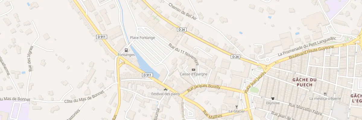 Plan du 9002 Pl Louis Fontanges à Villefranche-de-Rouergue