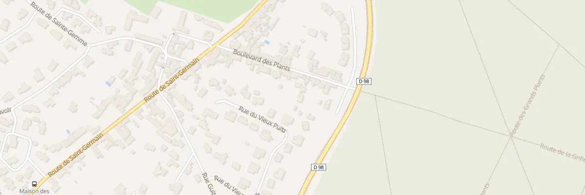 Plan du 24 Bd des Plants à Saint-Nom-la-Bretèche