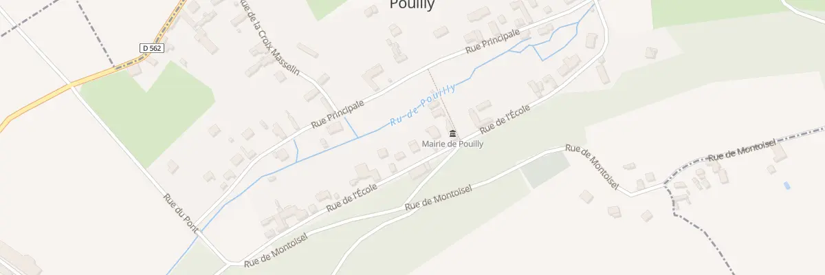 Plan du 9001 Rue de l’Ecole à Pouilly