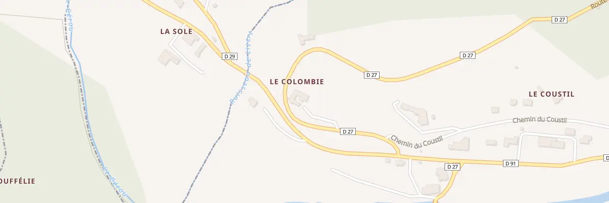 Plan du 118 Rte du Ségur à Salles