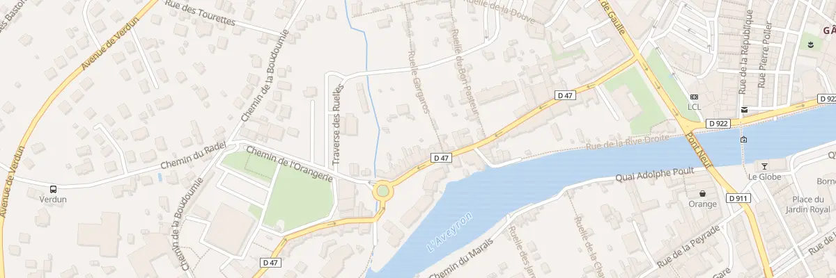 Plan du 36 Rue Ste Emilie de Rodat à Villefranche-de-Rouergue