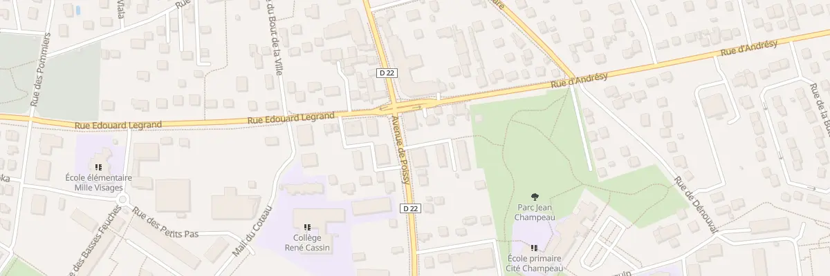 Plan du 2 Rue Gerard Sevault à Chanteloup-les-Vignes