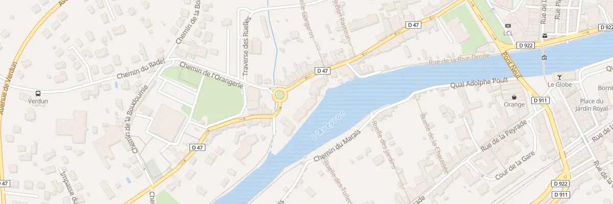 Plan du 33 Rue Ste Emilie de Rodat à Villefranche-de-Rouergue