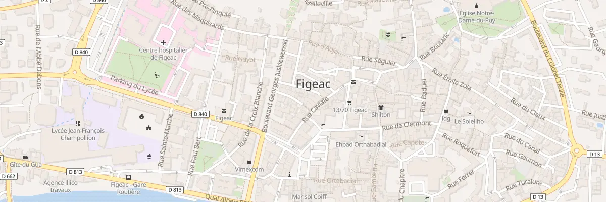 Plan du 2 Rue des Tourneurs à Figeac