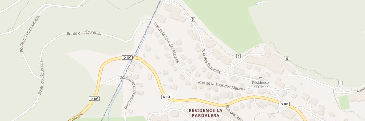 Plan du 9 Rue de la Tour des Maures à Font-Romeu-Odeillo-Via