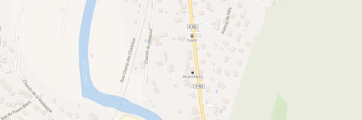 Plan du 66 Av Caylet à Villefranche-de-Rouergue
