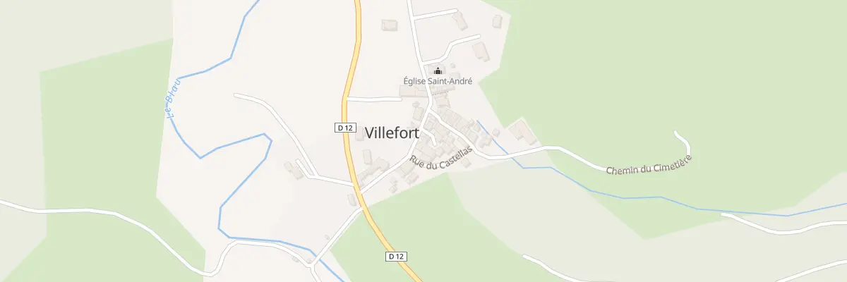 Plan du 14 Le Village à Villefort