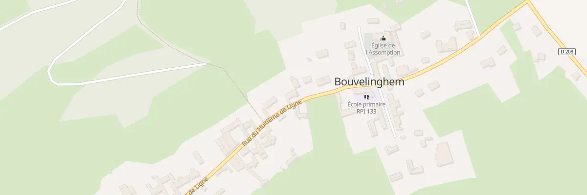 Plan du 37 Rue du Huitieme de Ligne à Bouvelinghem