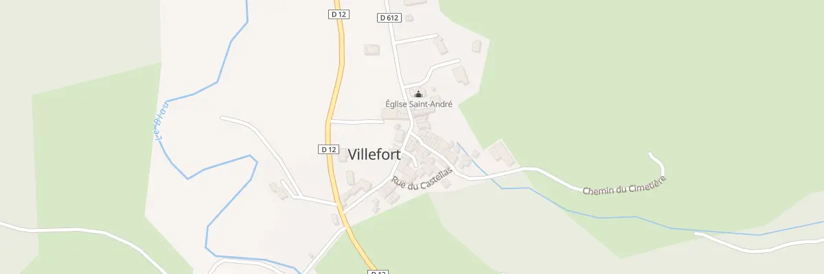 Plan du 12 Le Village à Villefort