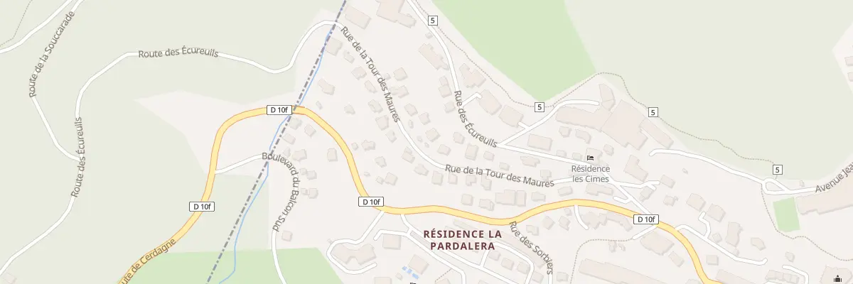 Plan du 5 Rue de la Tour des Maures à Font-Romeu-Odeillo-Via