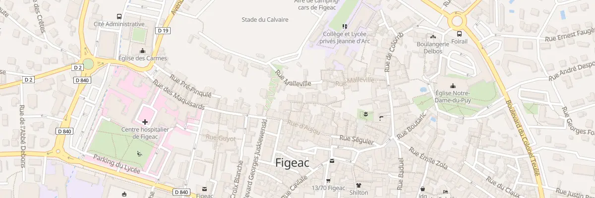 Plan du 20 Rue Saint-Thomas à Figeac