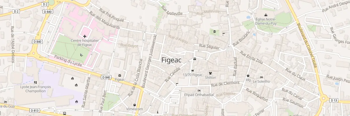 Plan du 8 Rue Bonhore à Figeac