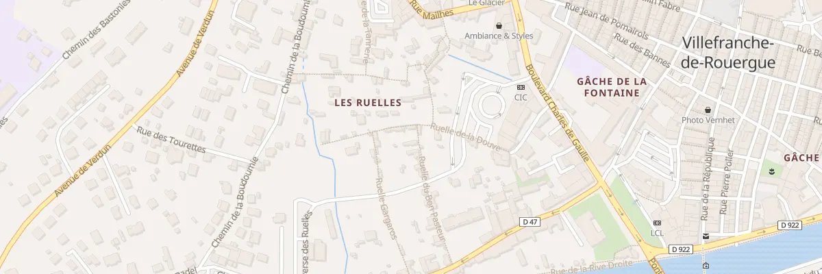 Plan du 9008 Rle de la Douve à Villefranche-de-Rouergue