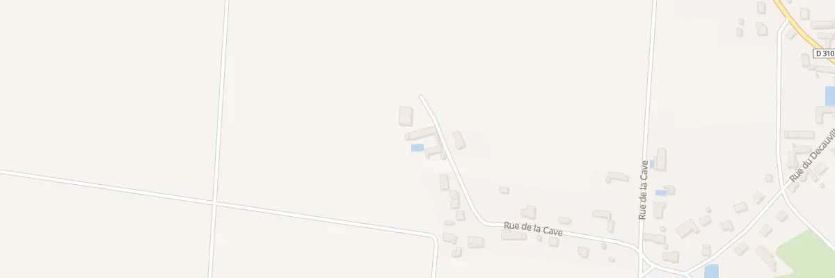 Plan du 13 Rue de la Cave à Bazoches-les-Gallerandes