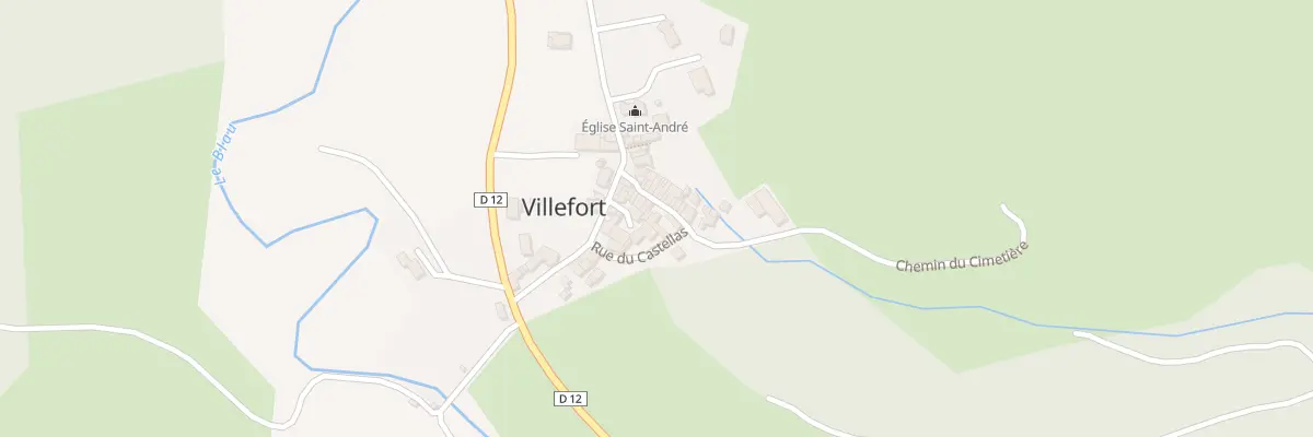 Plan de la Rue du Barry à Villefort