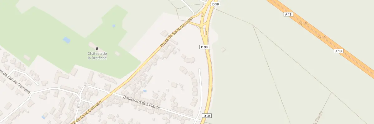 Plan du 92B Rte de Saint Germain à Saint-Nom-la-Bretèche