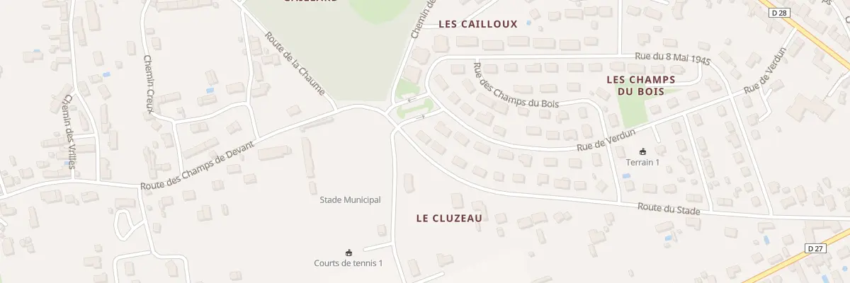 Plan du 44 Rte du Stade à Reuilly