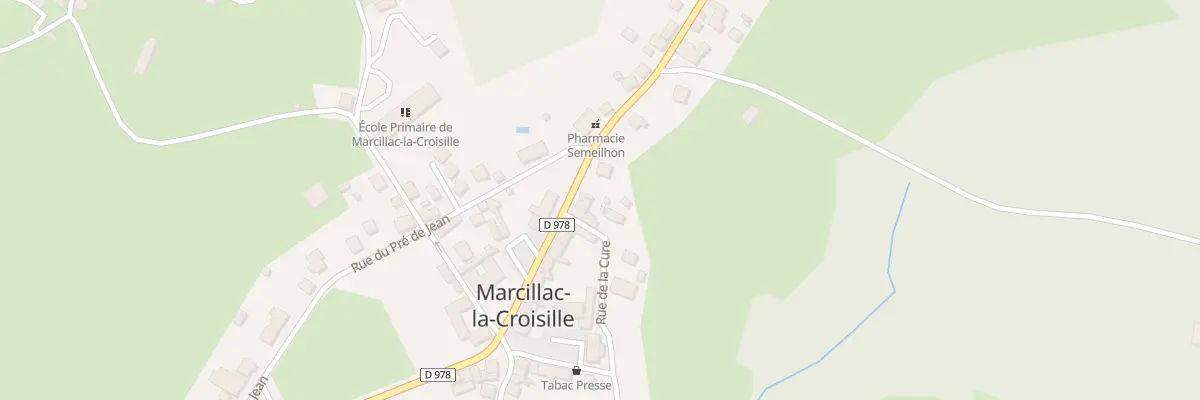 Plan du 1 Rte des Diligences à Marcillac-la-Croisille