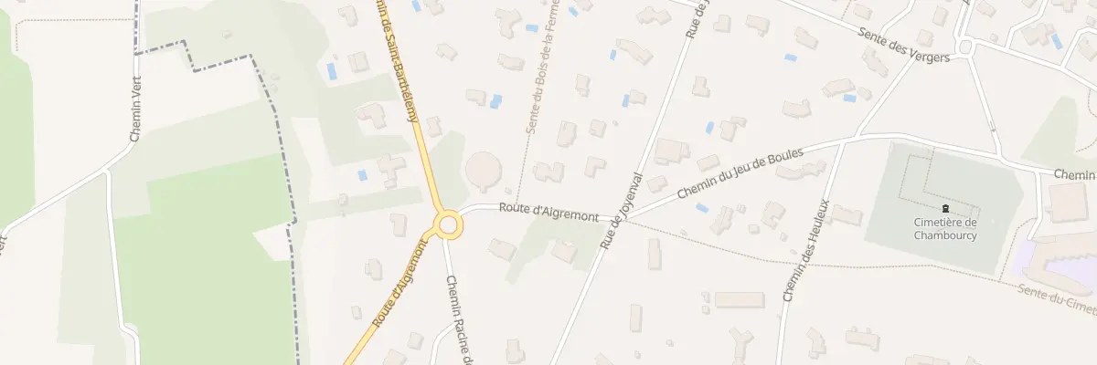 Plan du 4 Rte d’Aigremont à Chambourcy