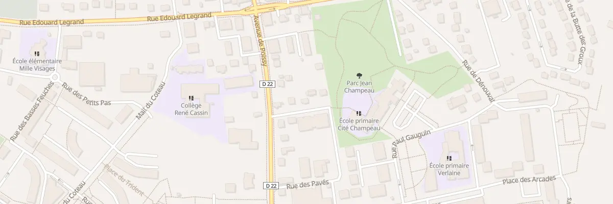 Plan du 5 Sen des Croix à Chanteloup-les-Vignes