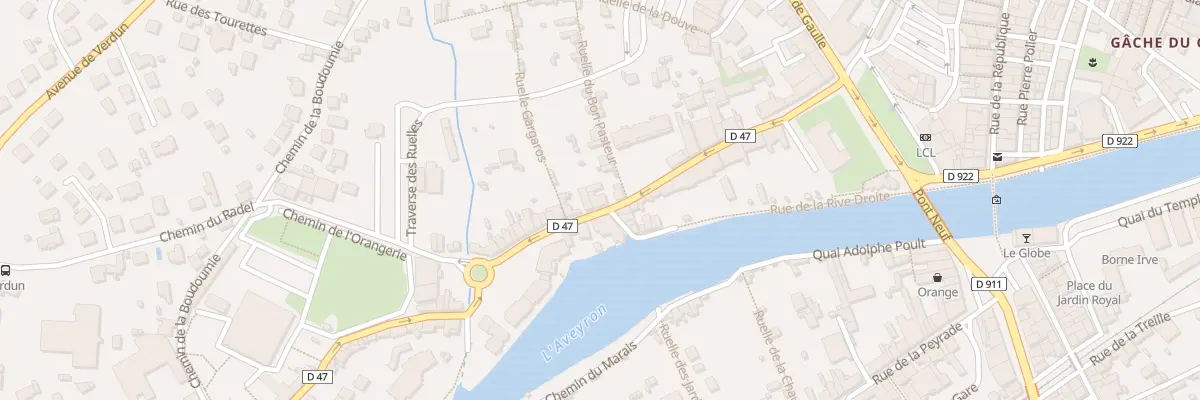 Plan du 24 Rue Ste Emilie de Rodat à Villefranche-de-Rouergue