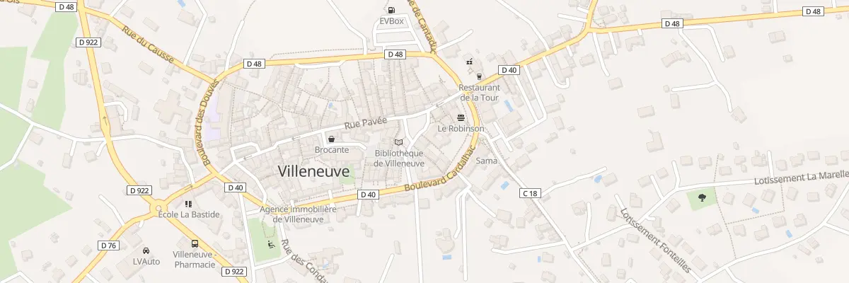 Plan du 5006 Villeneuve à Villeneuve