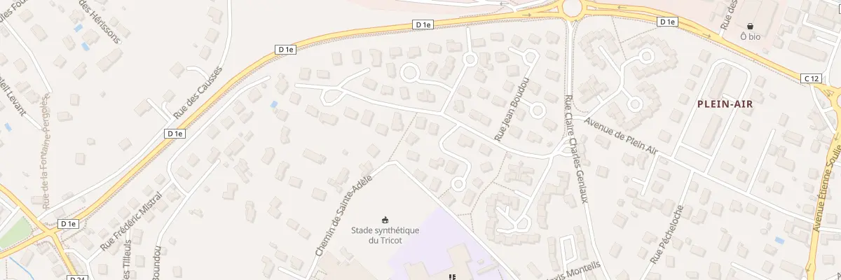 Plan du 6 Rue Paulin Marty à Villefranche-de-Rouergue