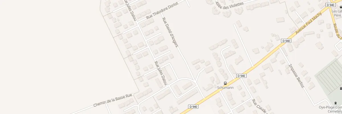 Plan du 6 Rue Charles François Leboeuf à Oye-Plage