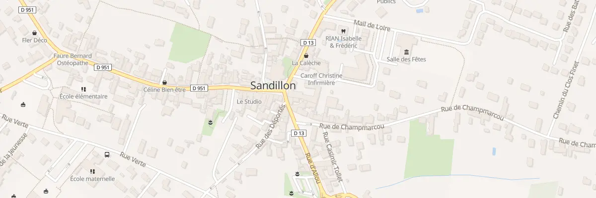Plan du 2 Rue de la Villette à Sandillon