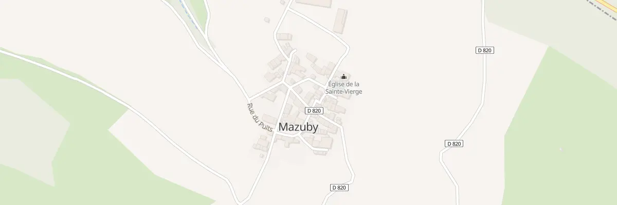 Plan du 1 Rue du Roc de Paul à Mazuby