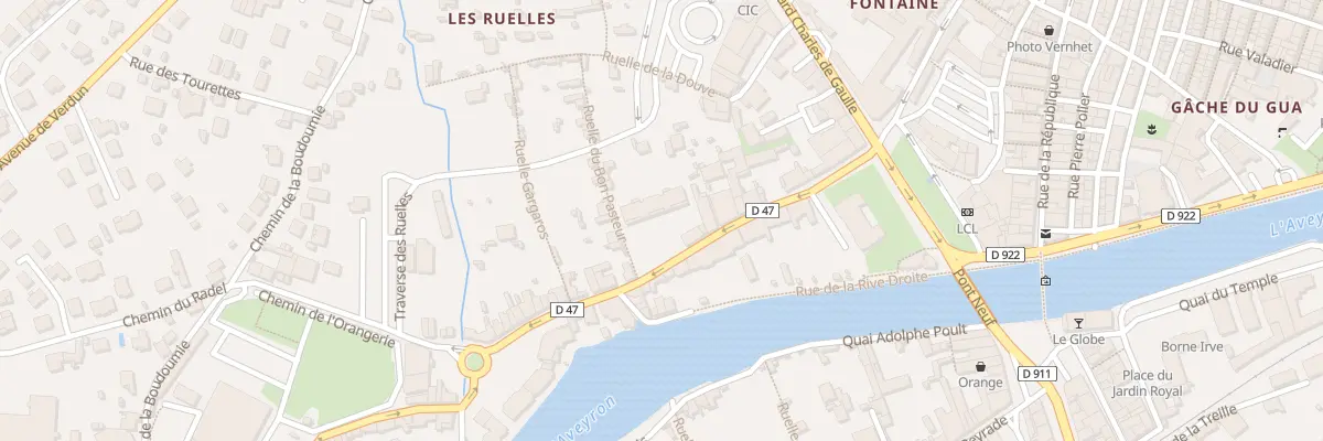 Plan du 18 Rue Sainte Émilie De Rodat à Villefranche-de-Rouergue