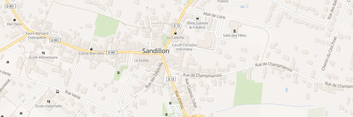 Plan du 25 Rue d’Allou à Sandillon