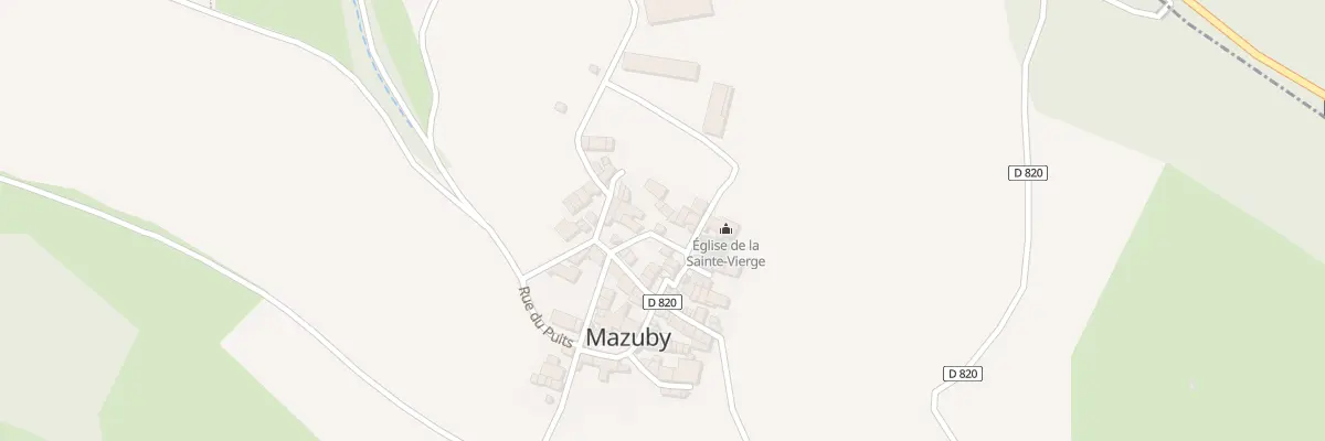 Plan du 25 Le Village à Mazuby