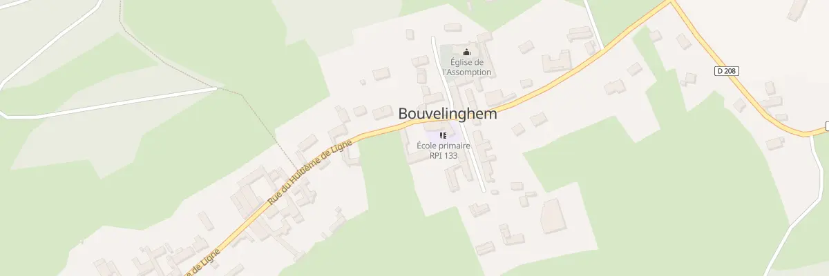 Plan du 44 Rue du Huitieme de Ligne à Bouvelinghem