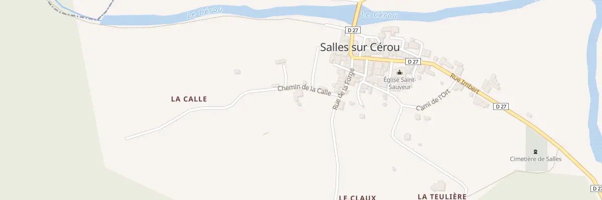 Plan du 3 Che de La Calle à Salles