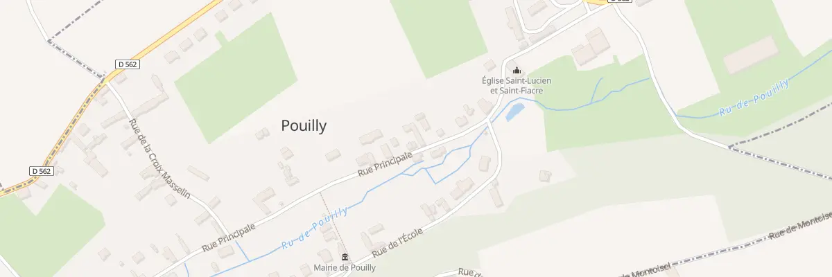 Plan du 30 Pouilly à Pouilly