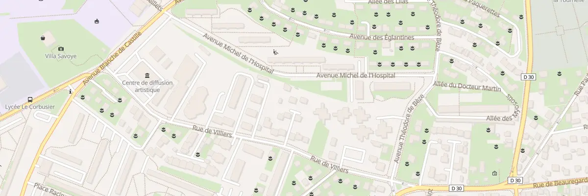 Plan du 30B Rue de Villiers à Poissy