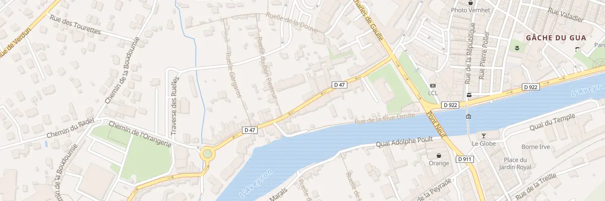 Plan du 16 Rue Ste Emilie de Rodat à Villefranche-de-Rouergue